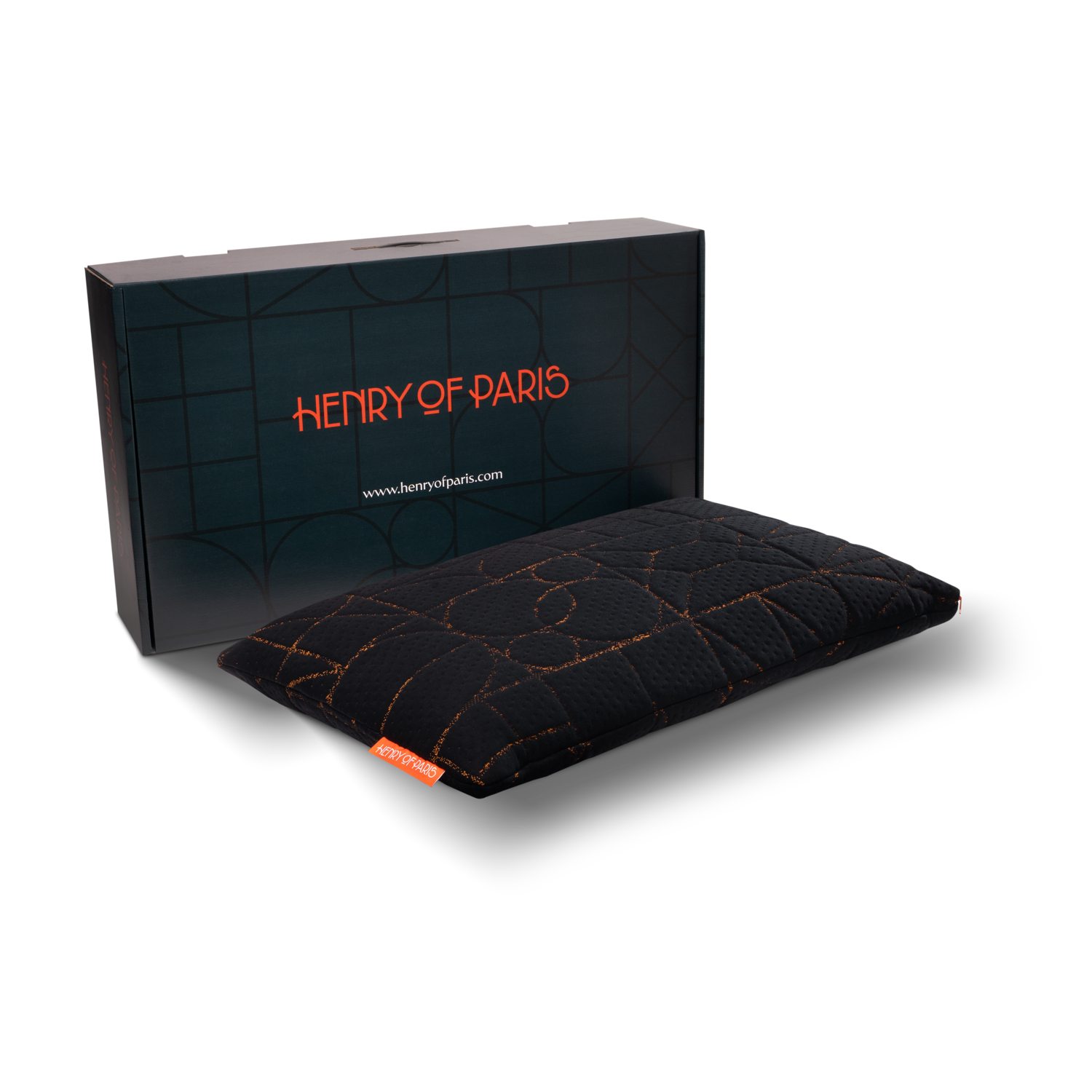 Étreinte Nocturne čierny vankúš Henry of Paris