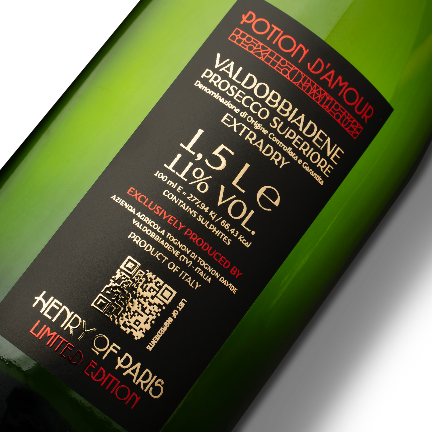 Potion D’amour prosecco Henry of Paris